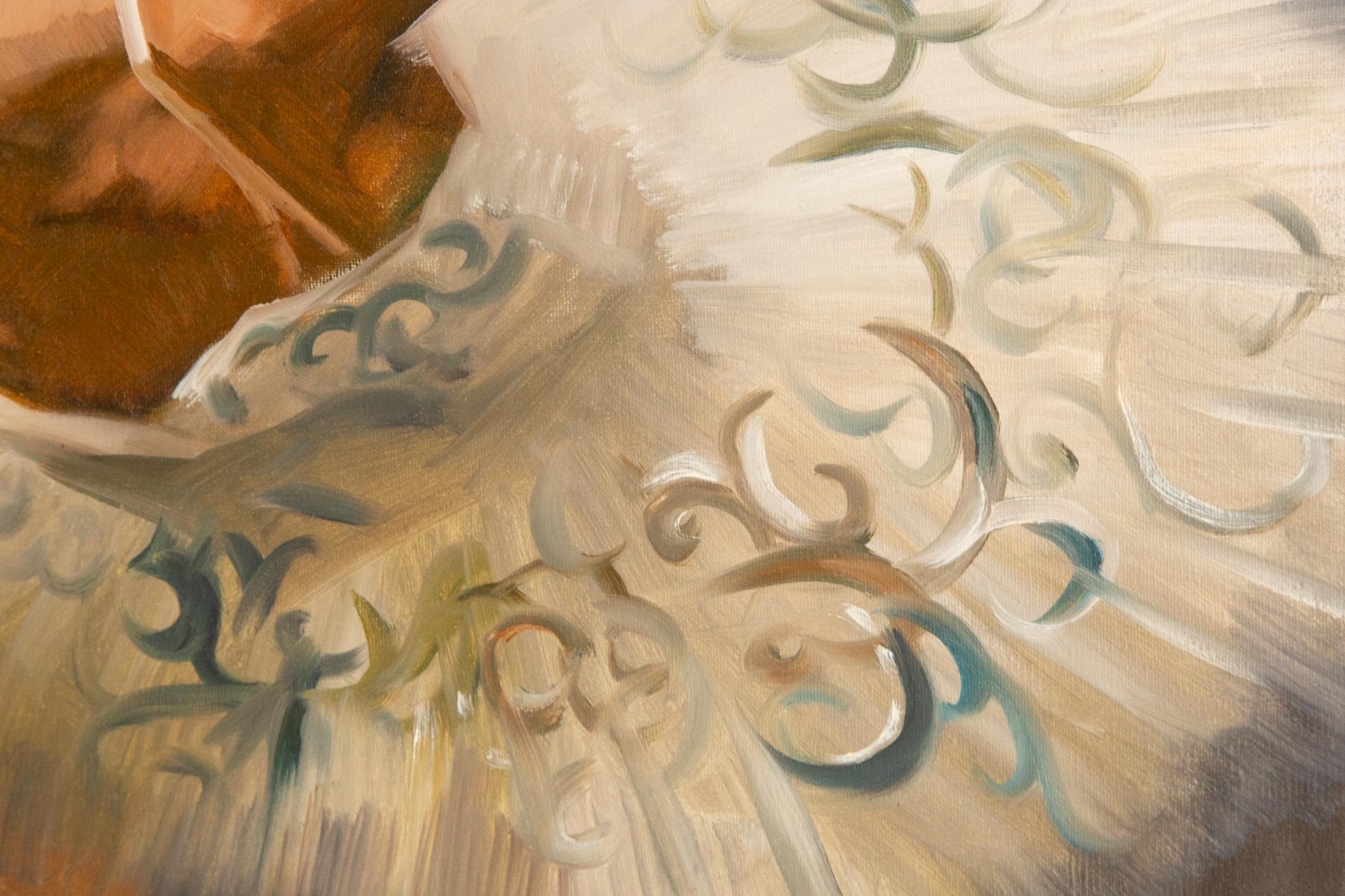 Huang Dongxing, Porträt, Original-Ölgemälde „Ballet VI“, Huang Dongxing im Angebot 5
