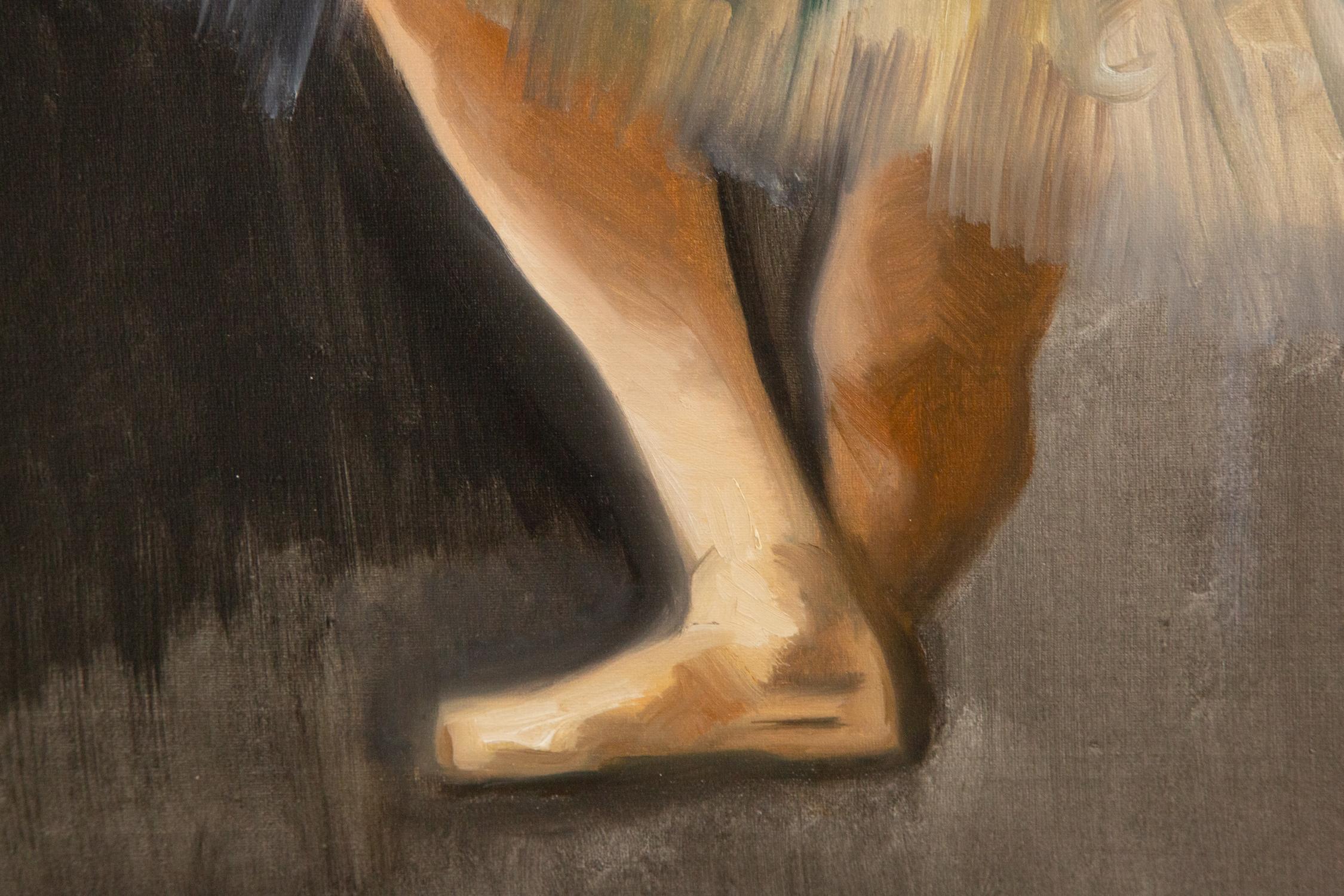 Huang Dongxing, Porträt, Original-Ölgemälde „Ballet VI“, Huang Dongxing im Angebot 7