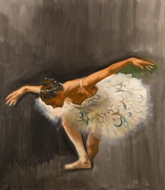 Huang Dongxing Ritratto Pittura ad olio originale "Balletto VI