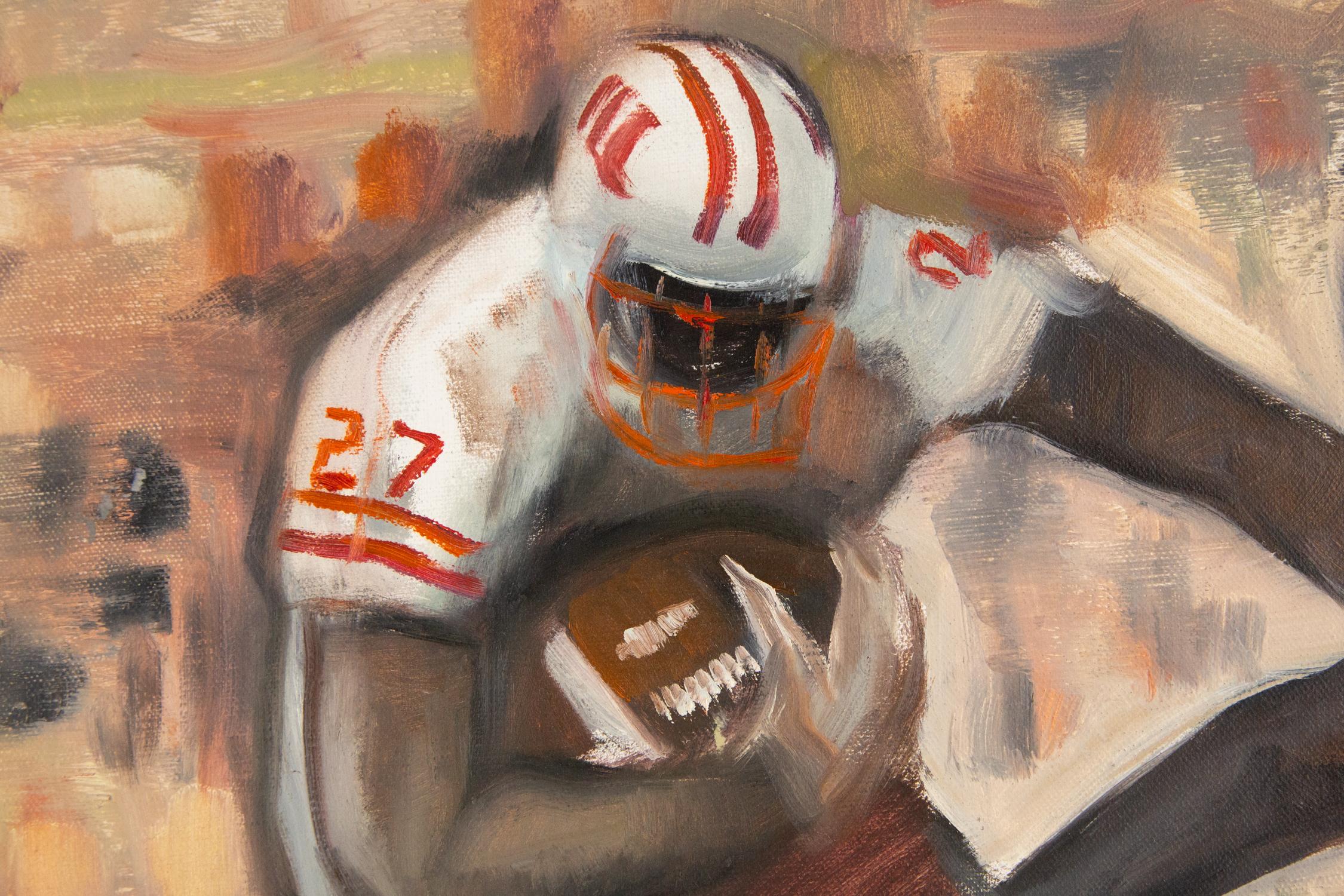 Huang Dongxing Sporty Original Oil On Canvas 