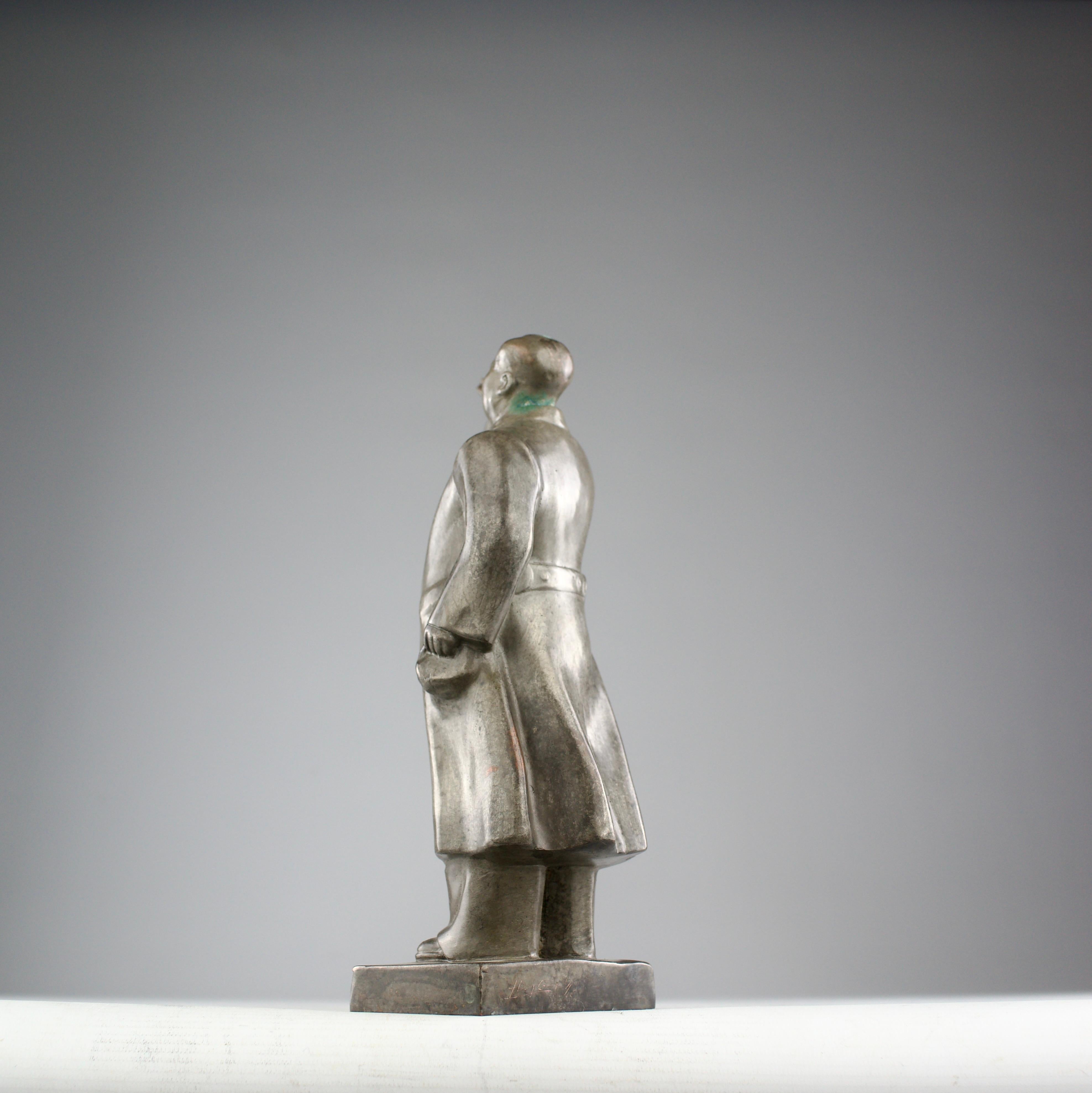 Cinese Huang Gang (1961), scultura Mao in metallo, anni 2000 in vendita