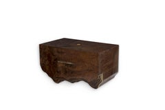 Cabinet de suspension Huang avec structure en bois de noyer