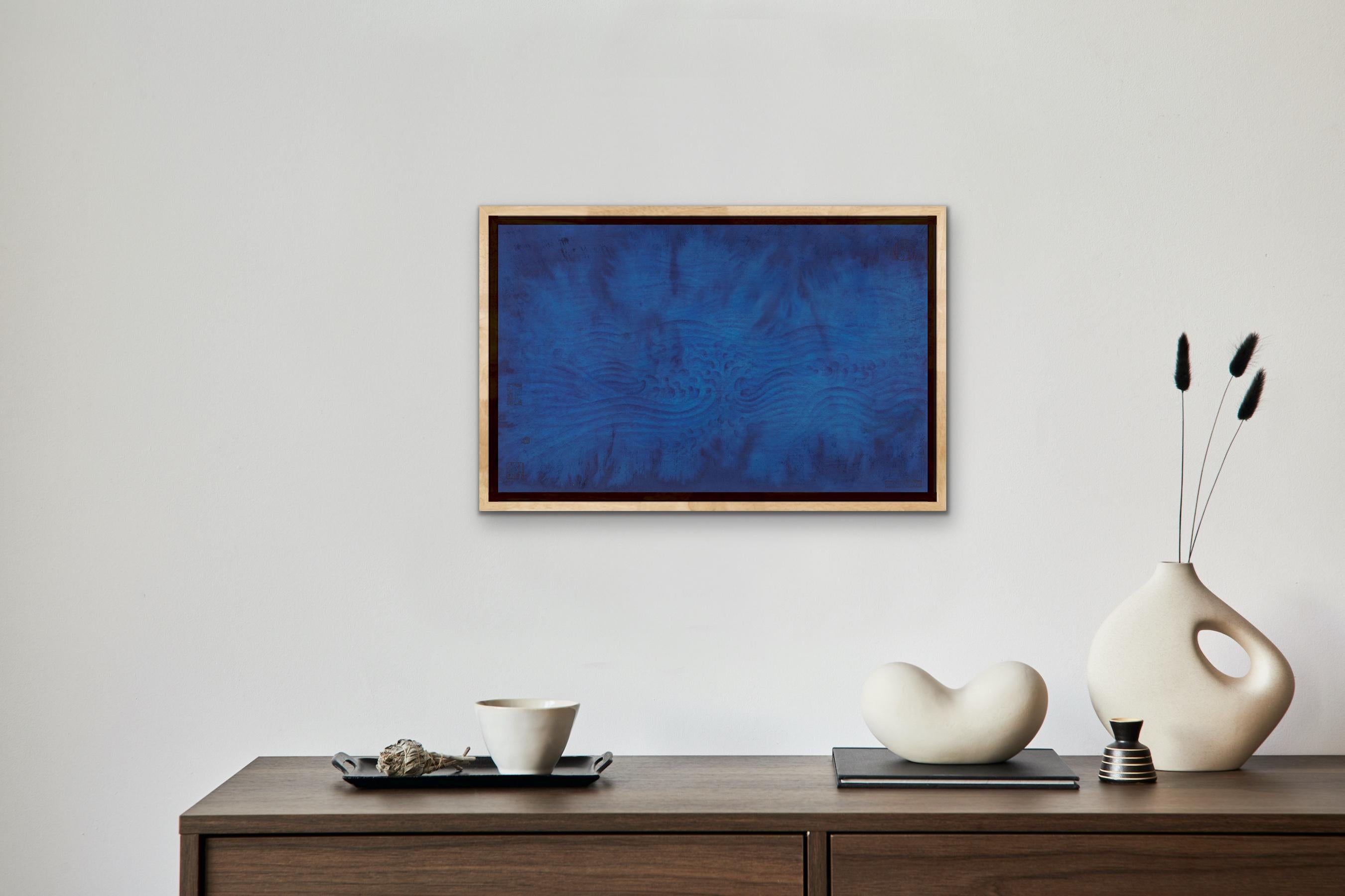 Très profond Tranquility Flows 2021 - Magnifique peinture à l'encre/aquarelle - Artiste chinois en vente 5