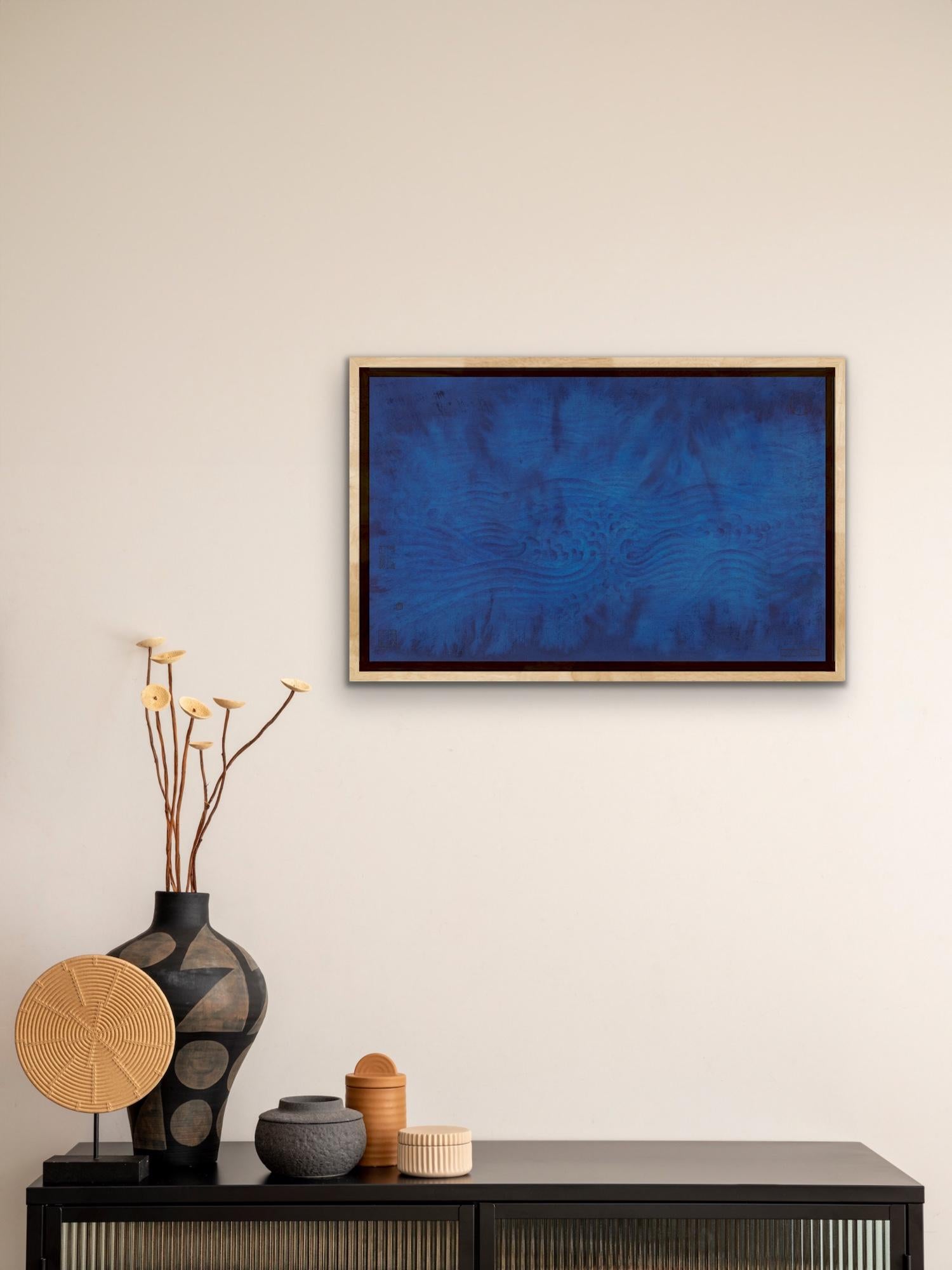 Très profond Tranquility Flows 2021 - Magnifique peinture à l'encre/aquarelle - Artiste chinois en vente 6