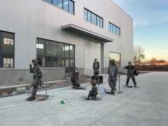 "03:03" Bronze Sculpture 76" x 71" x 30" inch Edition of 8 by Huang Yulong