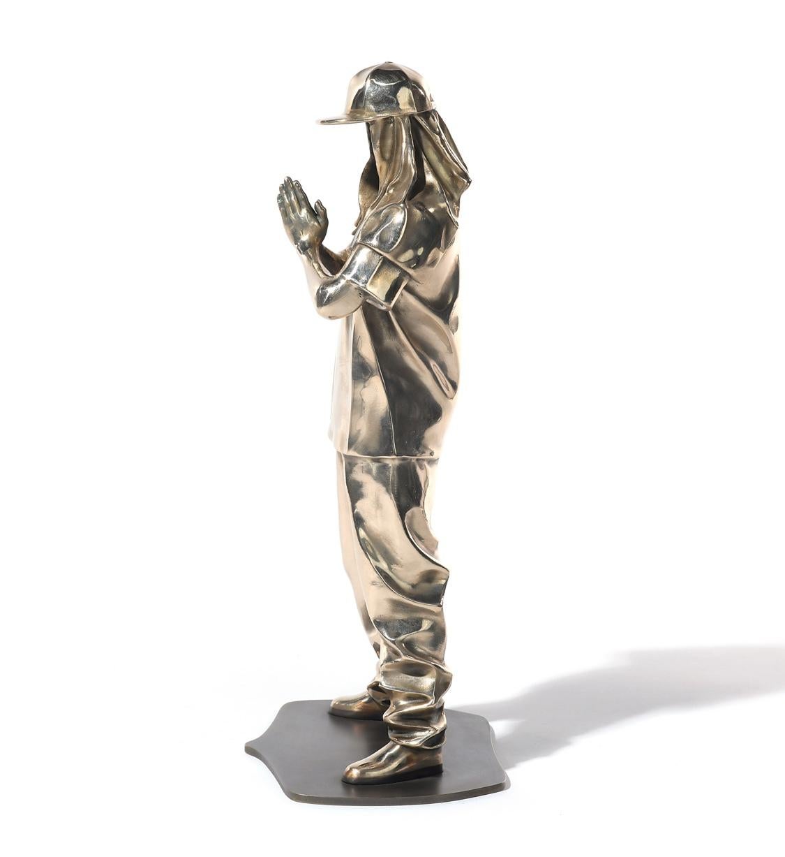 « Be Real » Sculpture en bronze 14