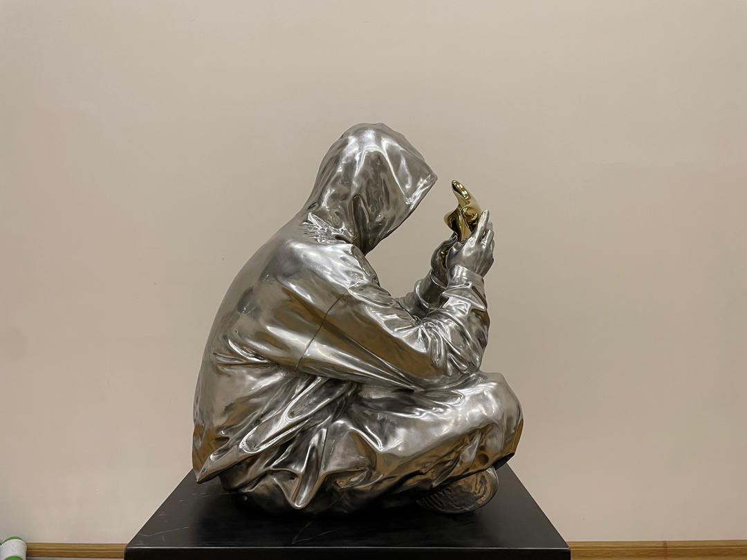 Scultura in acciaio inossidabile 