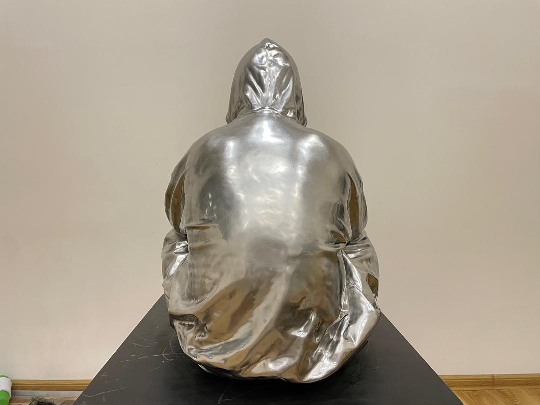 Scultura in acciaio inossidabile 