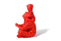 "Hulu" Figurative Poly stone Sculpture 16" x 9.5" x 10" by Huang Yulong