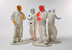 N.S.E.W. Dong-Nan-Xi-Bei, set of 4 figurines, limited editions, pop dancing men