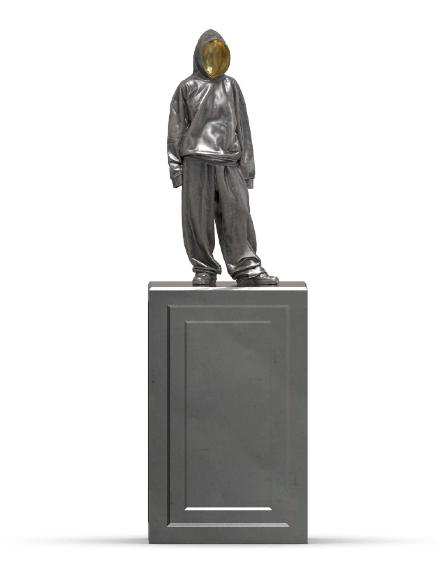 Sculpture en bronze « pêches » édition 1/8 de Huang Yulong