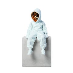 Sculpture en porcelaine "The Top Dog" 20" x 8" x 10" pouces Ed. of 699 by Huang Yulong