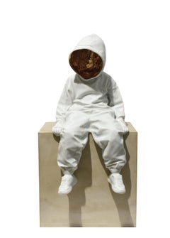 "The Top Dog", Escultura de porcelana y banco de hormigón, Edición limitada, Hip hop