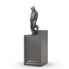 "What's up people-LONG" Bronze Sculpture Edition of 8 by Huang Yulong