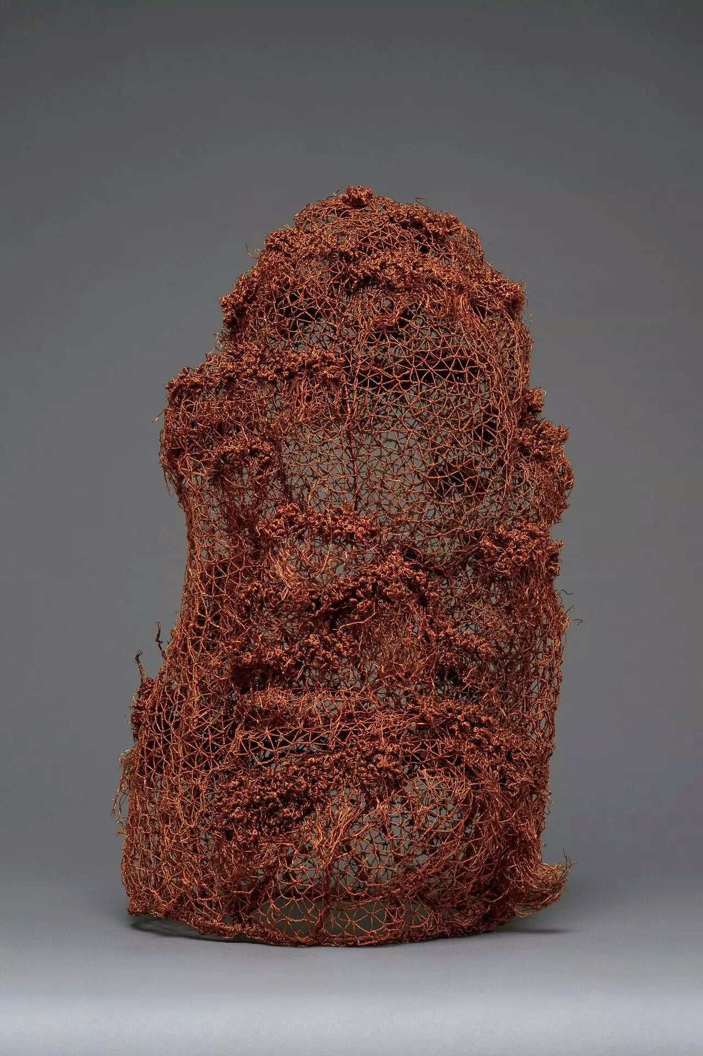 Huang Zhen  Abstract Sculpture - Contemporary Abstract Copper Sculpture-Unique Work Series Landscape #2 