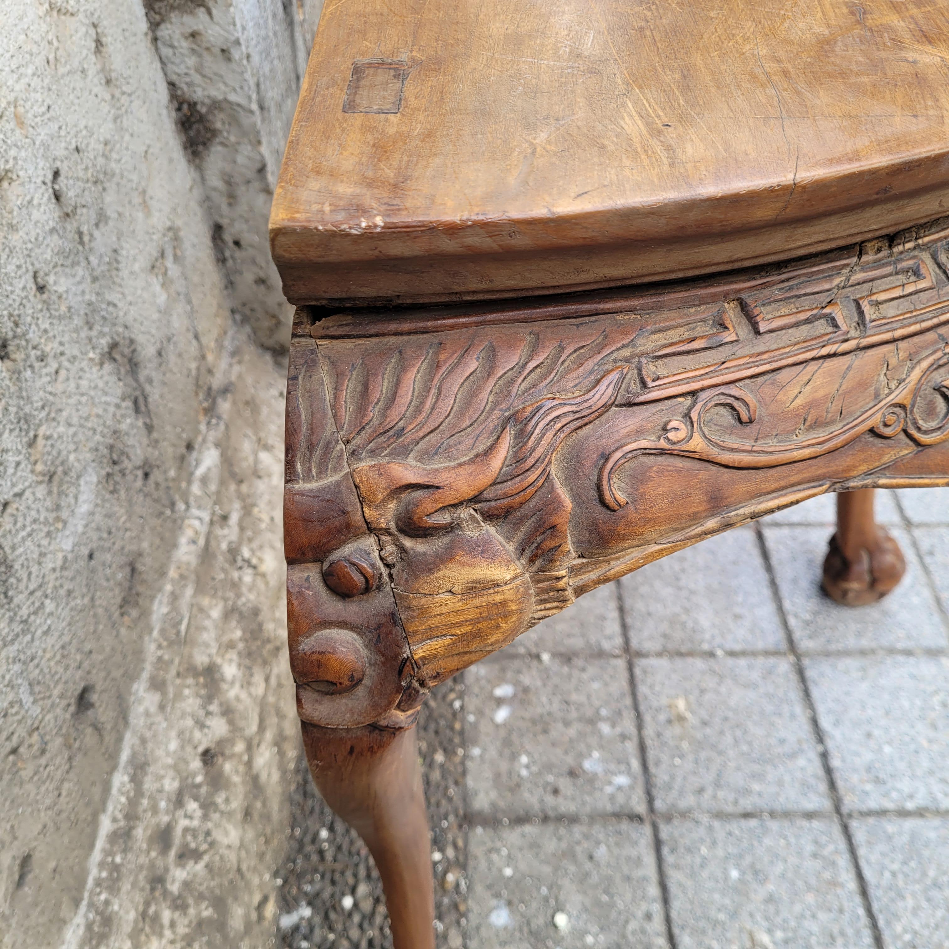 Huanghuali Demilune Table, Yueyazhuo. im Angebot 10