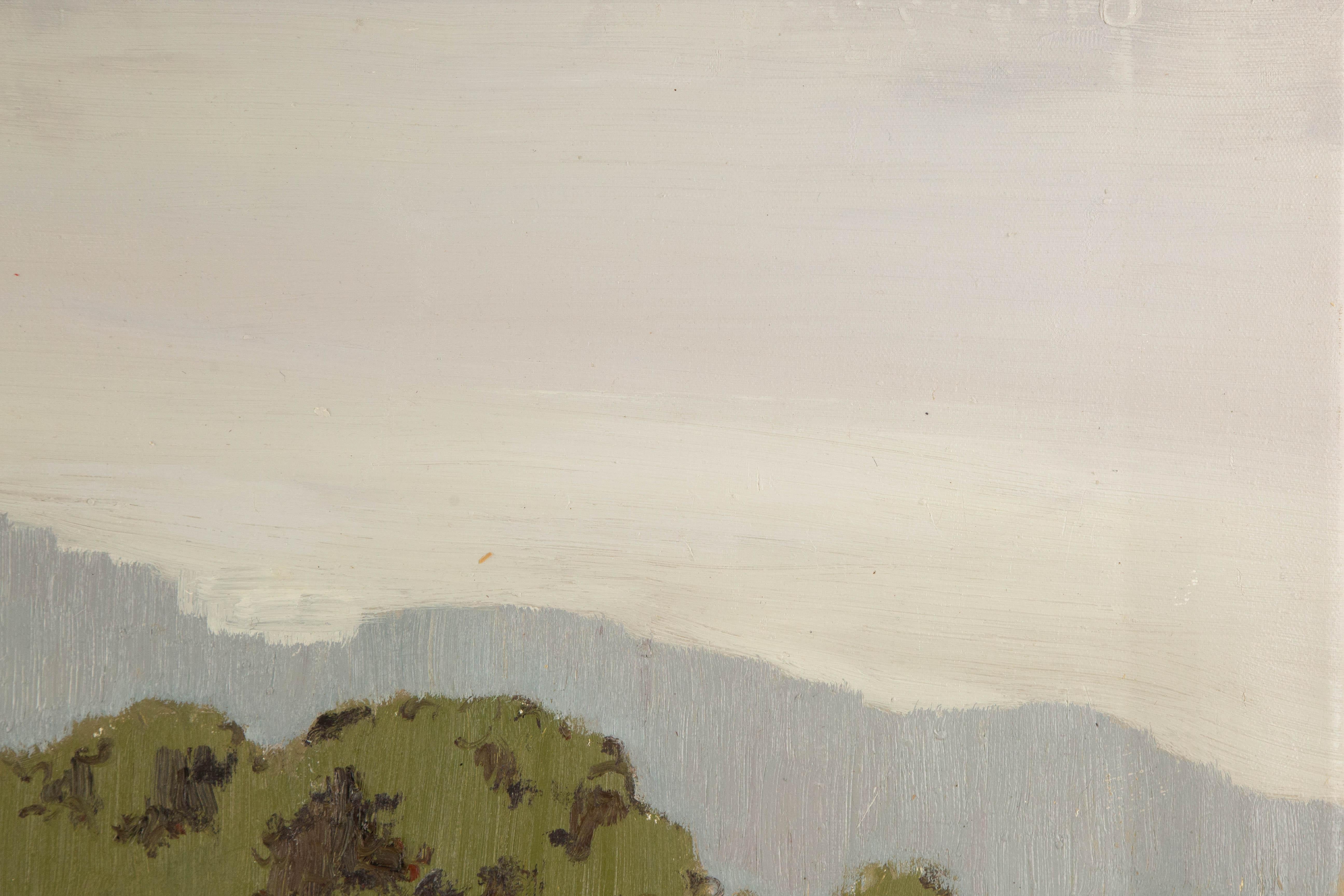 Huayi Wang Landscape Original Oil On Canvas 