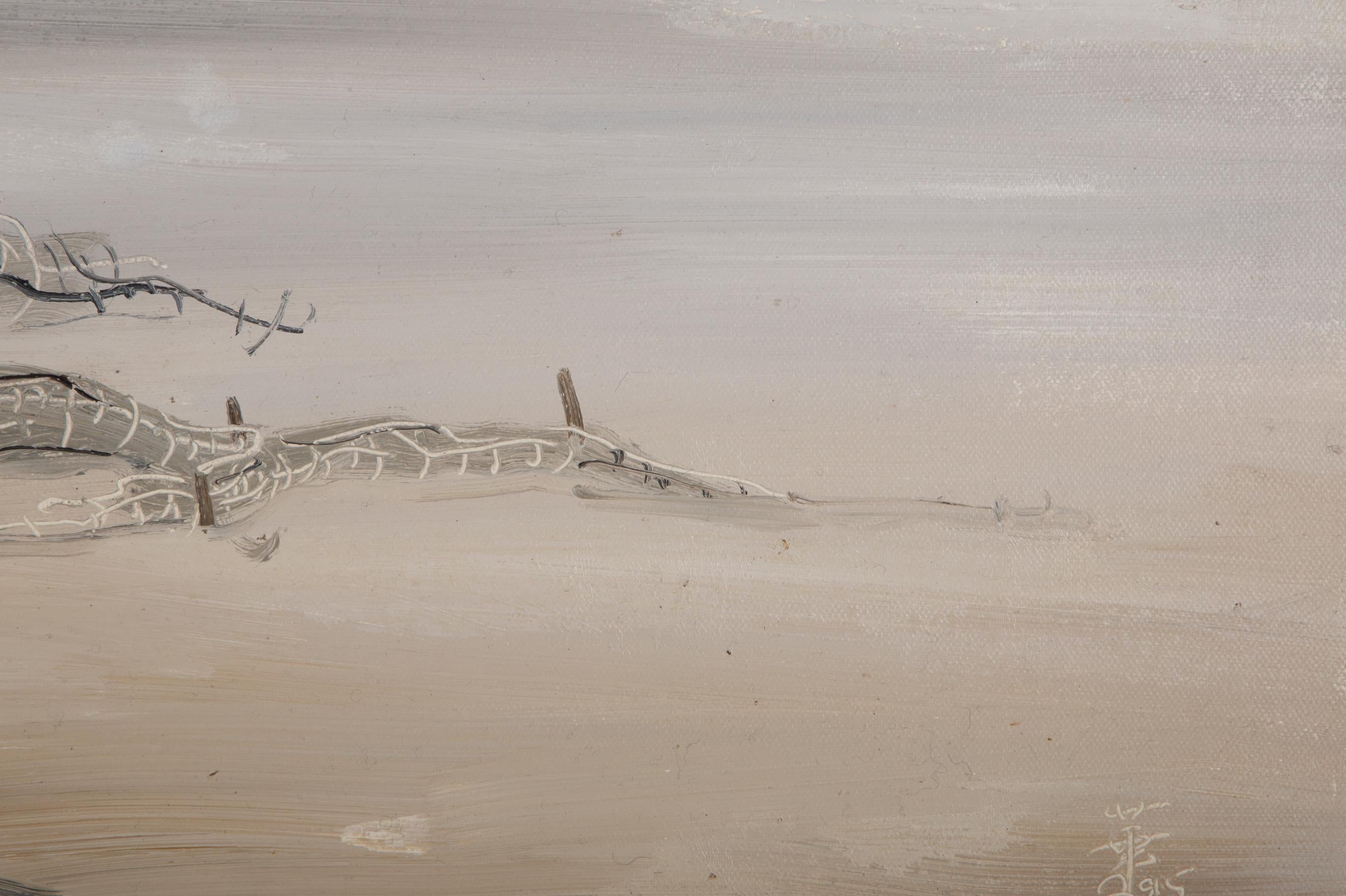 HuaYi Wang Paisaje Original Óleo Sobre Lienzo 