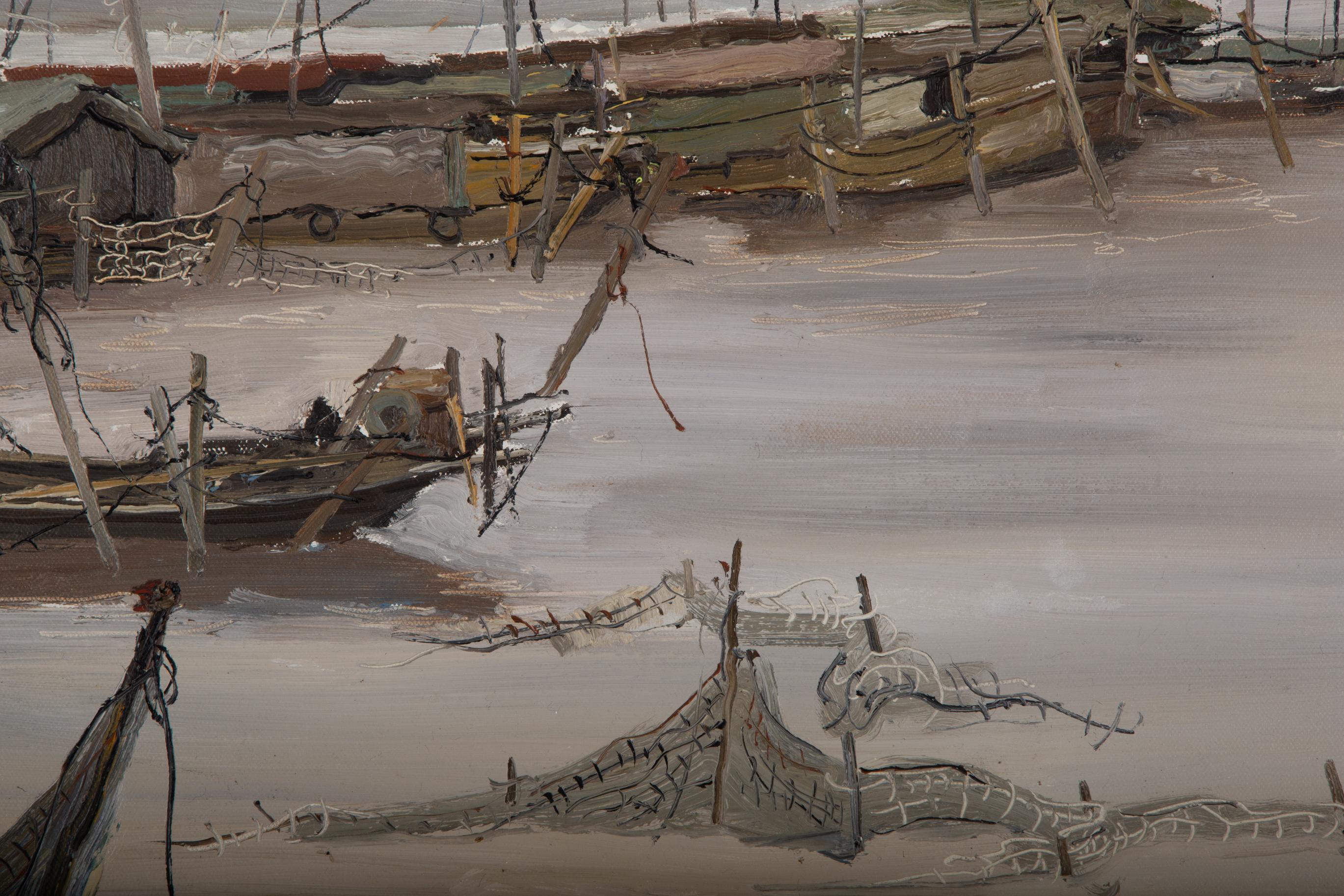 HuaYi Wang Paisaje Original Óleo Sobre Lienzo 