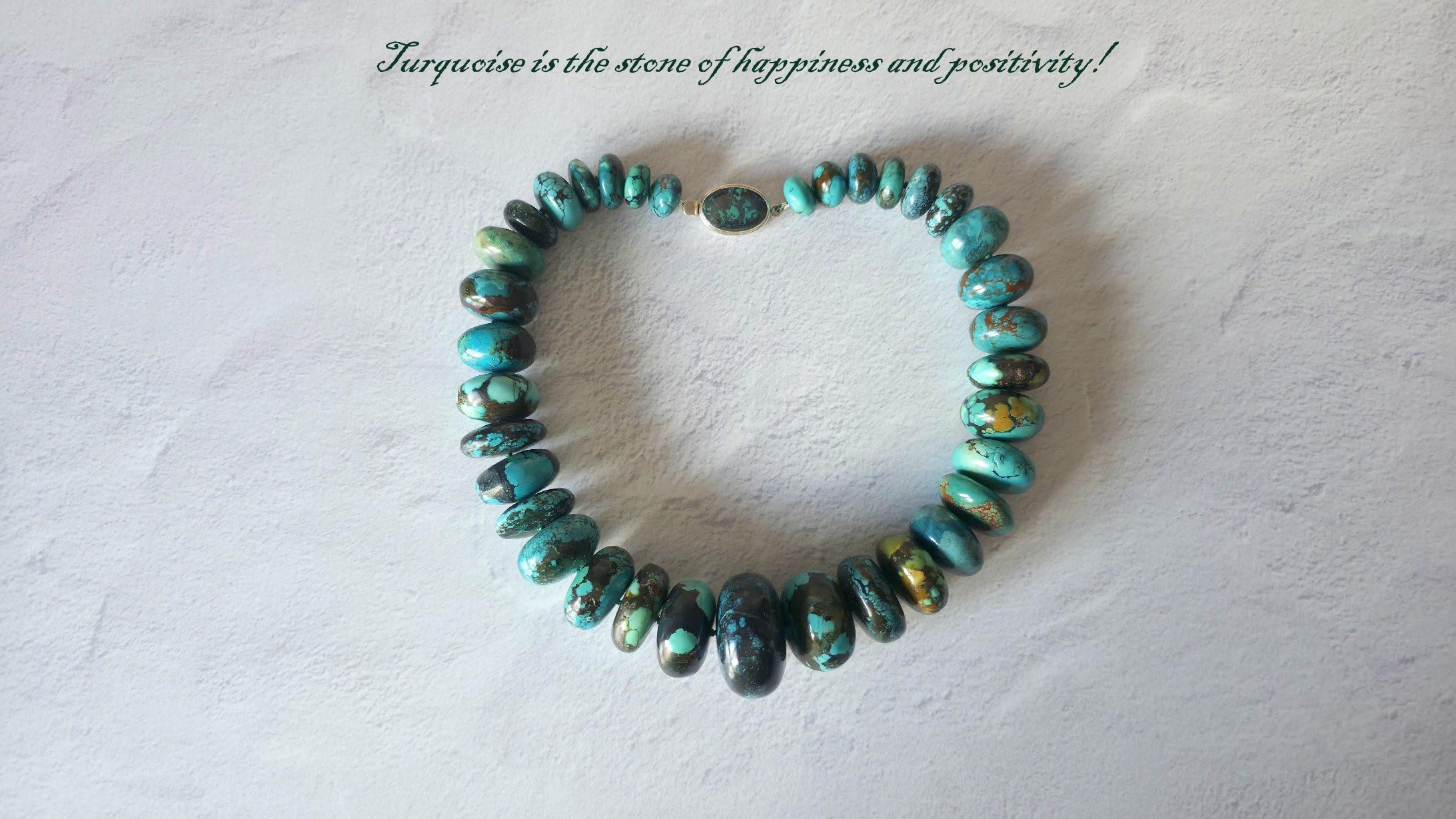 Hubei Turquoise Knotted Necklace For Sale 2