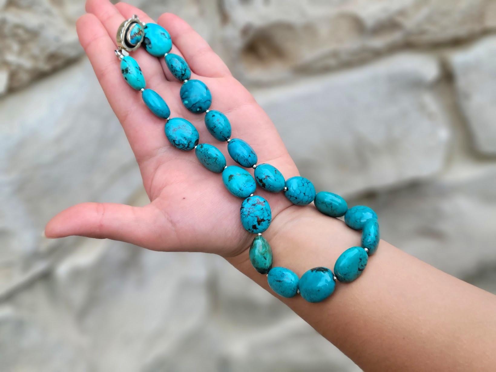 Collana in turchese di Hubei con chiusura in turchese in vendita 5