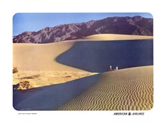 Original Death Valley National Monument American Airlines vintage poster