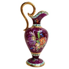 Vase en céramique à poignée Hubert Bequet, Belgique, 1970