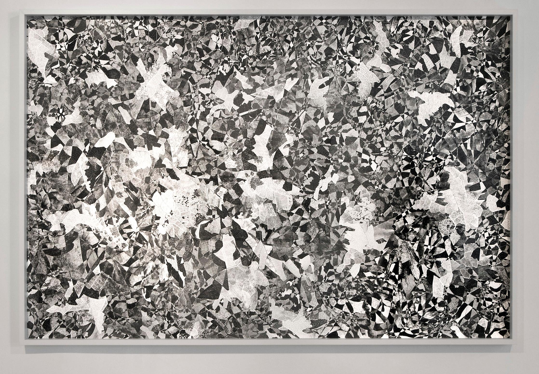 Feldforschung 05 - Contemporary Abstract Diamond Texture Photograph - Gray Landscape Photograph by Hubert Blanz