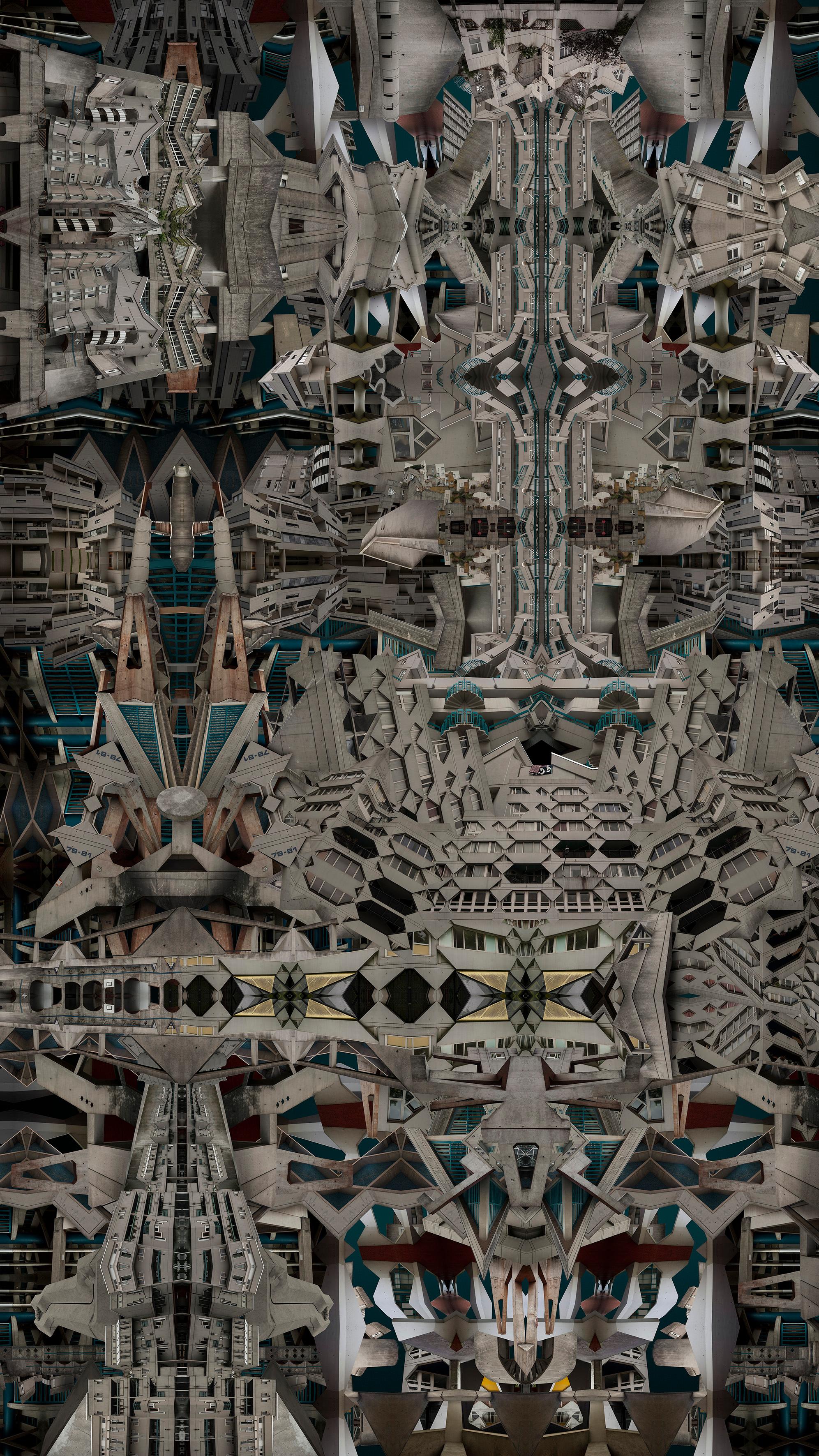 Color Photograph Hubert Blanz - La Valeur de la vie (Ivry) - Photographie numérique - Paysage urbain contemporain