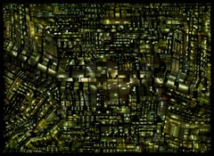 Urban Codes 05 – Zeitgenössische abstrakte Architektur-Stadtfotografie von Nacht