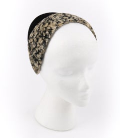 HUBERT de GIVENCHY c.1950's Silk Velvet Juliette Calot Cap Hat
