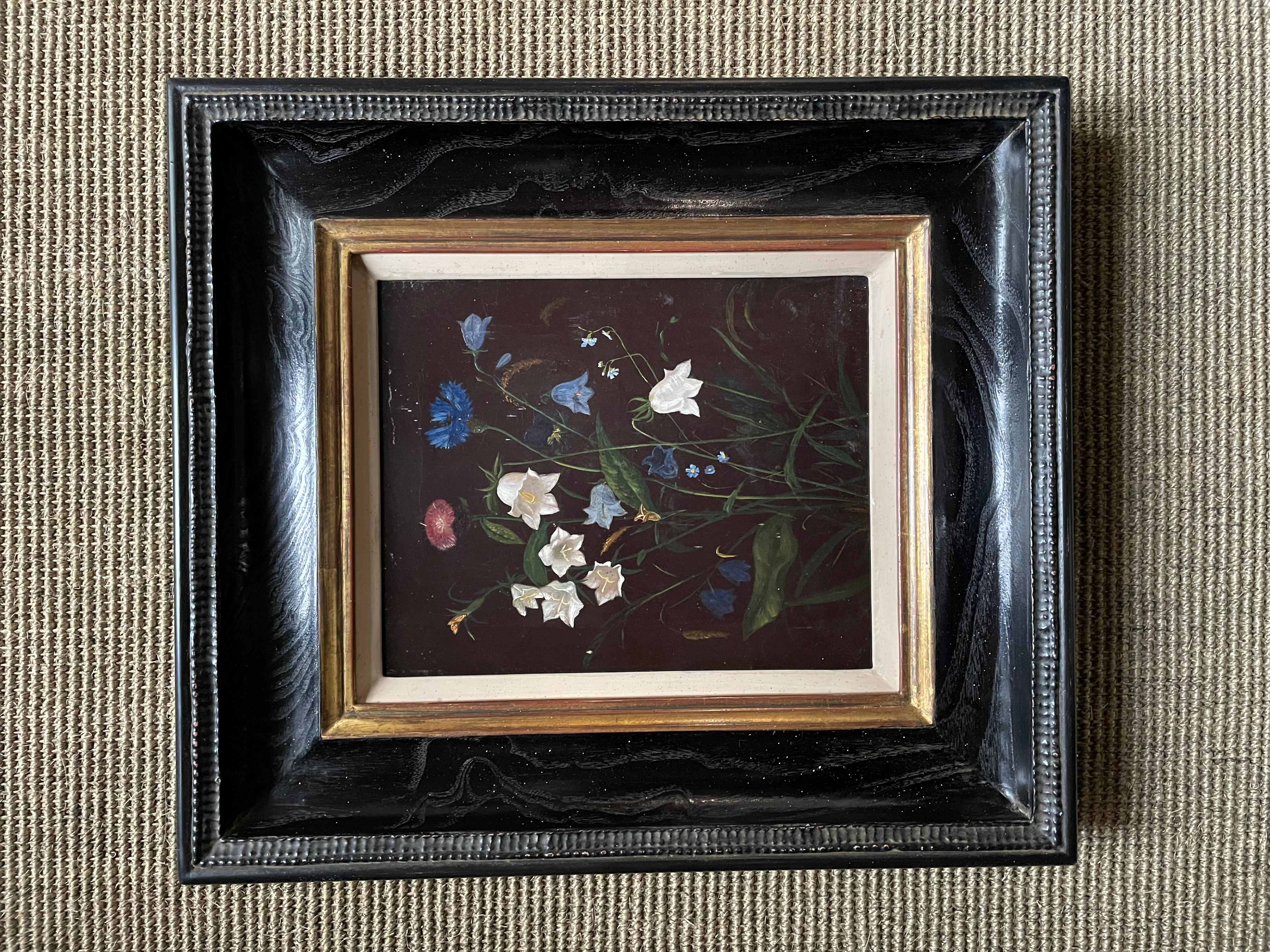 Hubert Henrard - 19th Century Belgian Still Life of wildflowers For Sale 3