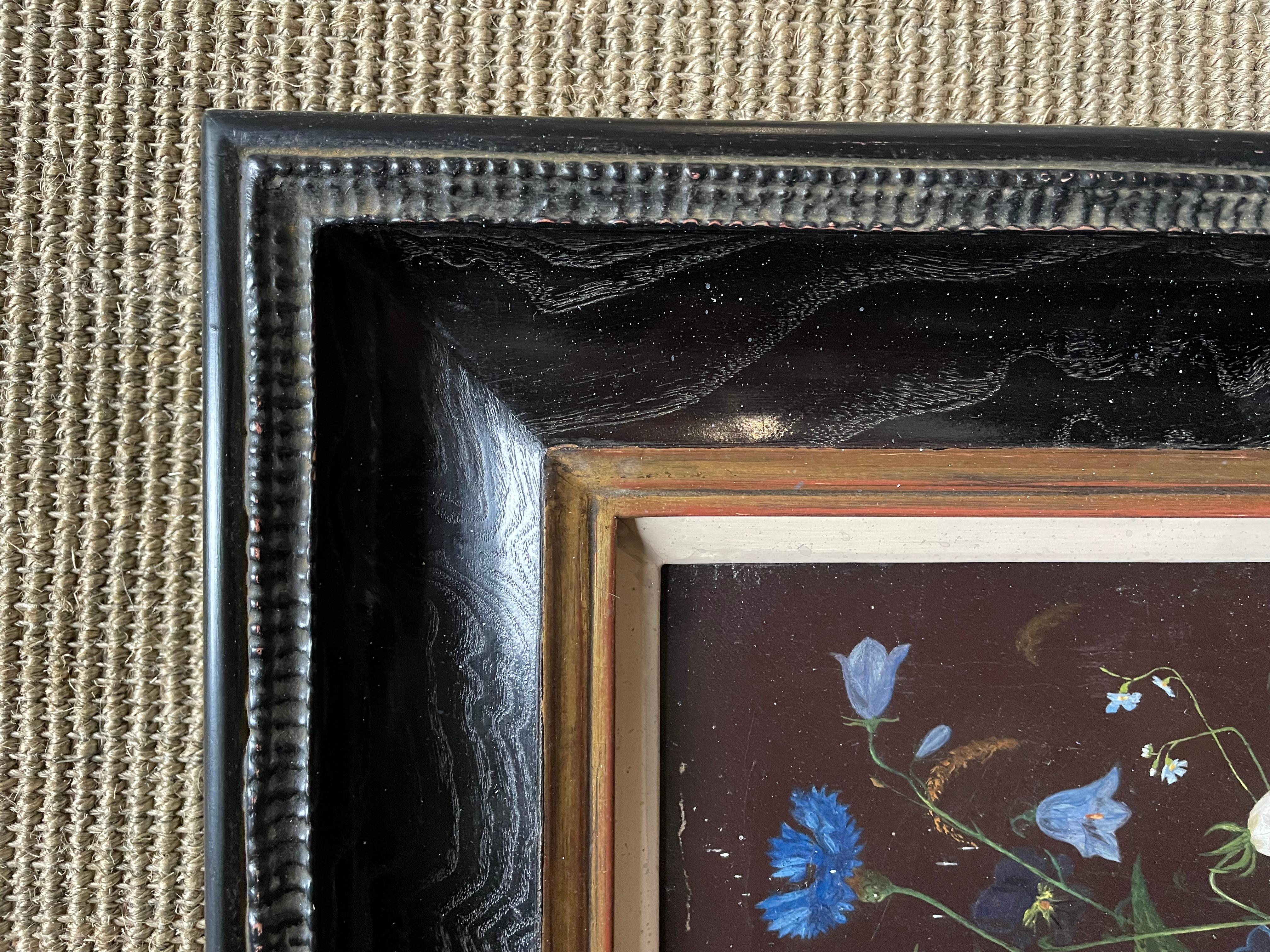 Hubert Henrard - 19th Century Belgian Still Life of wildflowers For Sale 5