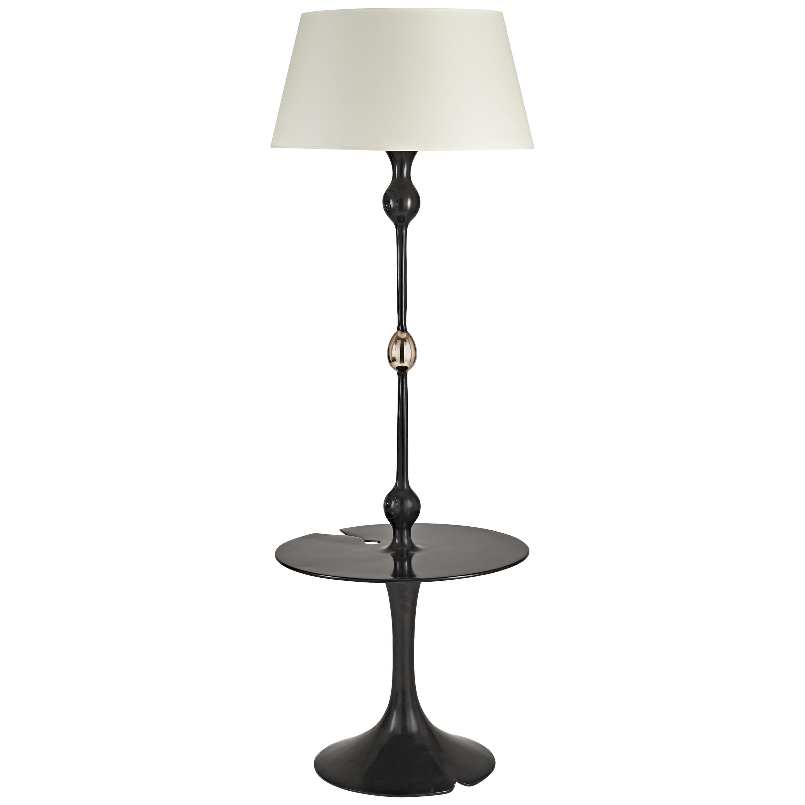 Hubert Le Gall floor Lamp / side table "Passoda"  For Sale