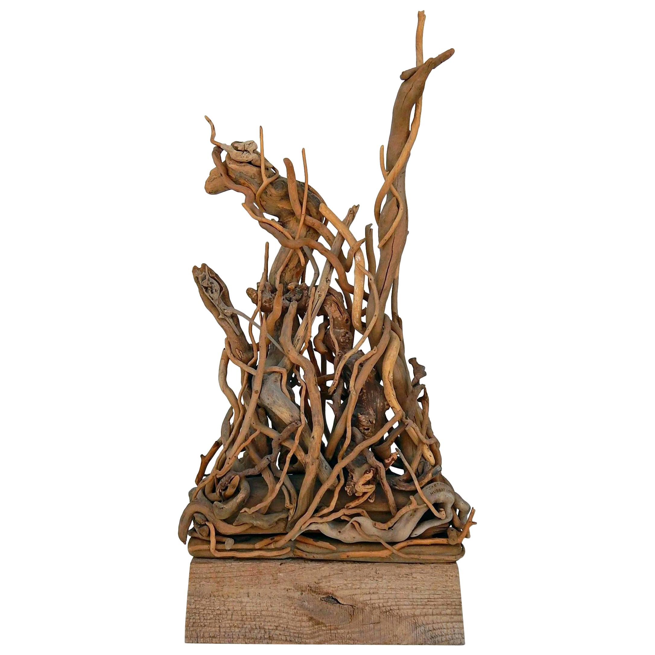 Hubert Long Constructivist Twig Sculpture For Sale