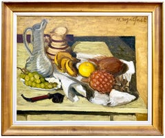'Exotic Fruits and a Smoker’s Pipe' by Hubert Malfait (1898 – 1971)