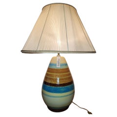 Hubert Olivier Ceramic Table Lamp, Mediterranean Design, France 1990