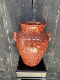 Hubert Olivier, grand vase en céramique CIRCA 1980