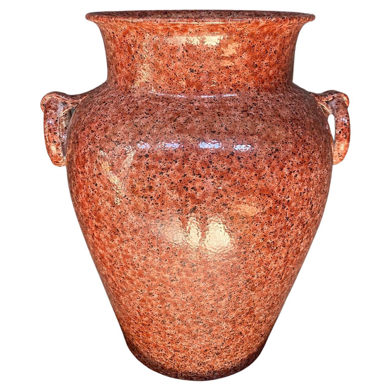 Hubert Olivier, large ceramic vase circa 1980 For Sale