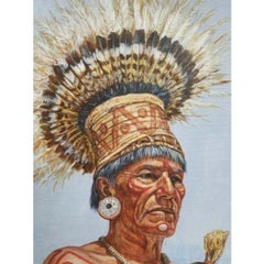 Hubert Wackerman (1945-Active) Native American Portrait