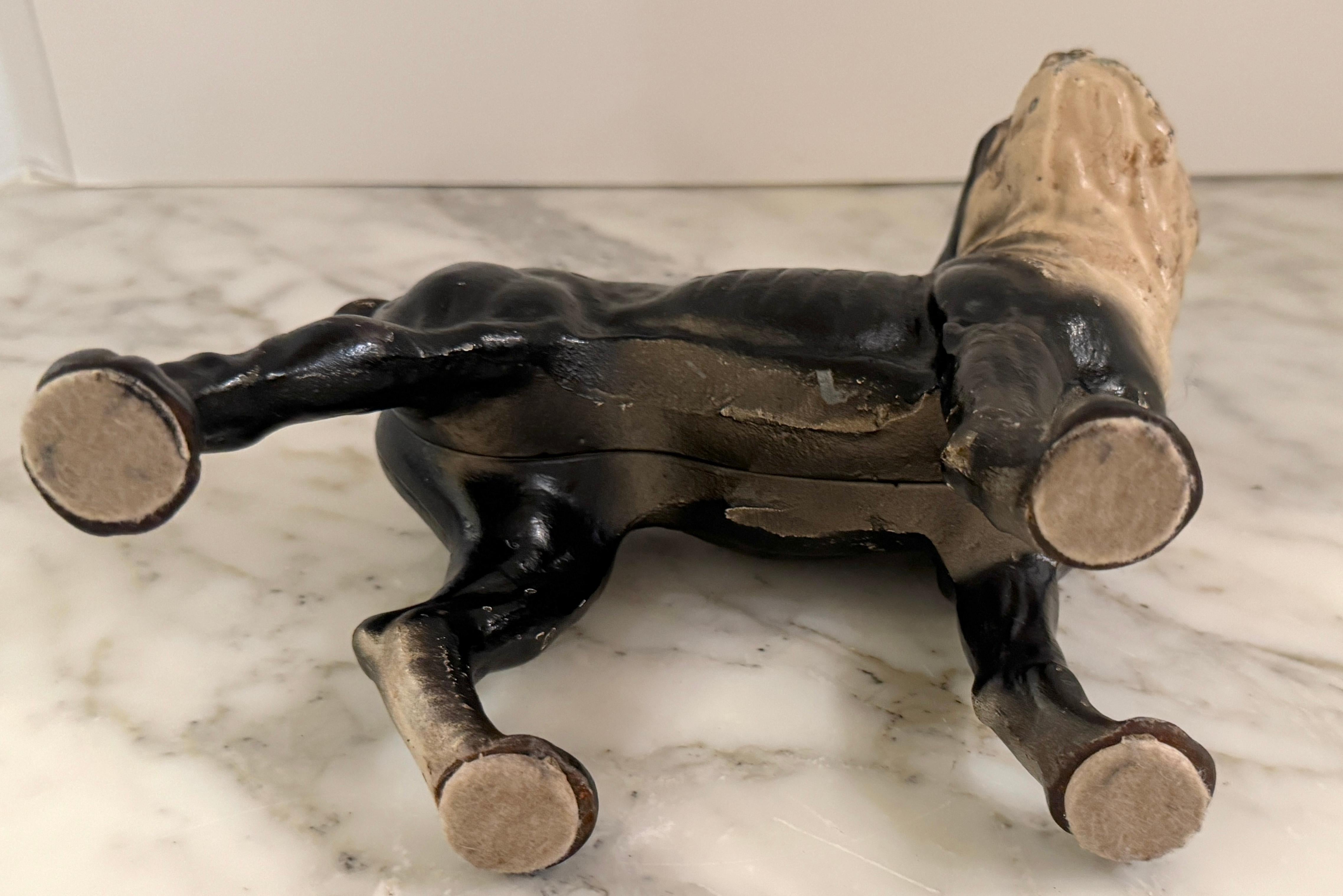 Tope de puerta de hierro fundido Hubley Boxer / Boston Terrier 'Tamaño cachorro', Circa 1930 en venta 5