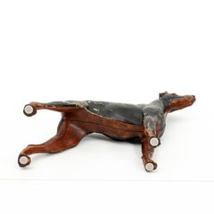 Hubley Cast Iron Doberman Pinscher Doorstop Statue