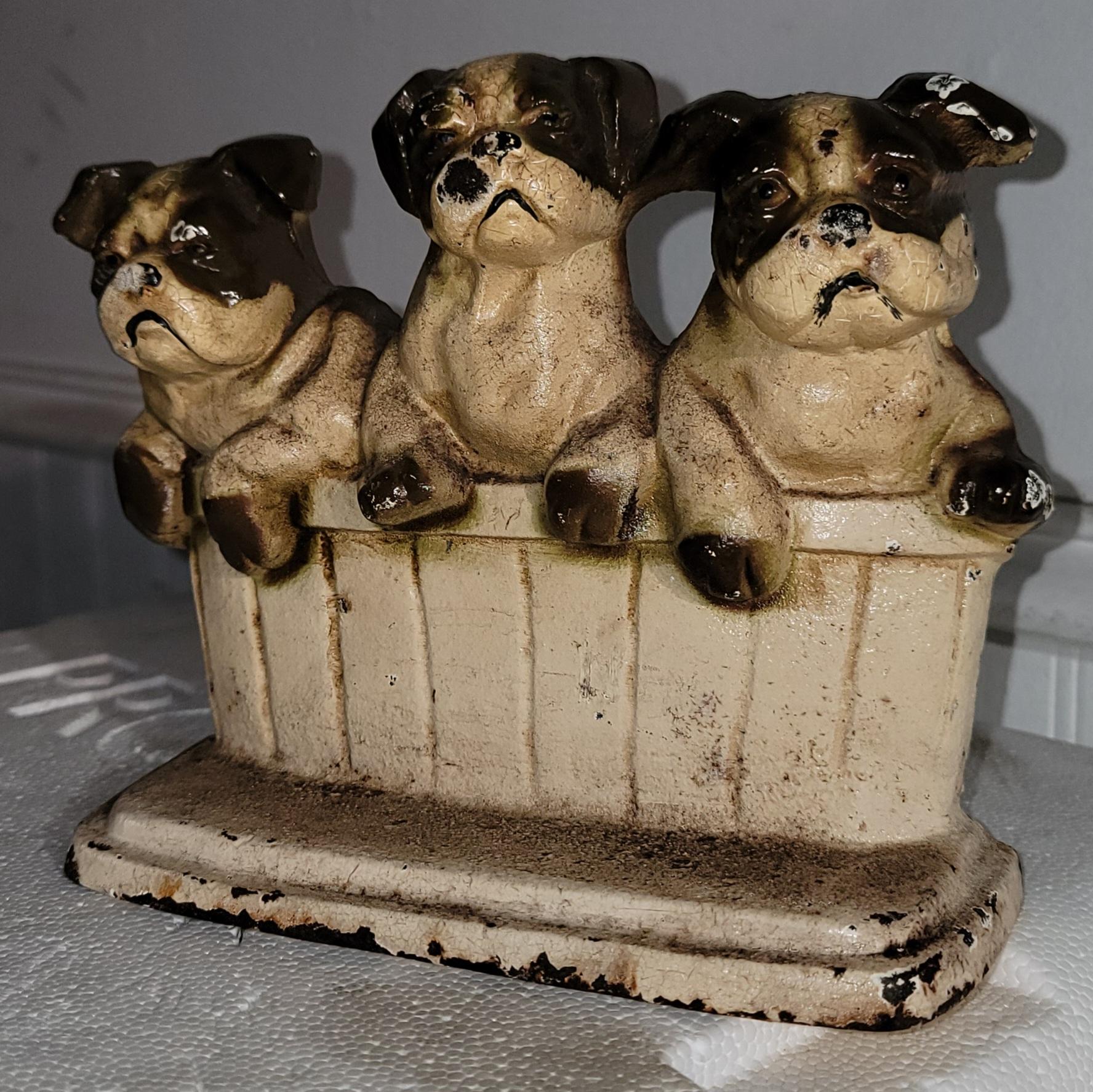 Adirondack Hubley Puppies Door Stop For Sale