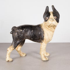 Hubley Style Boston Terrier Cast Iron Doorstop