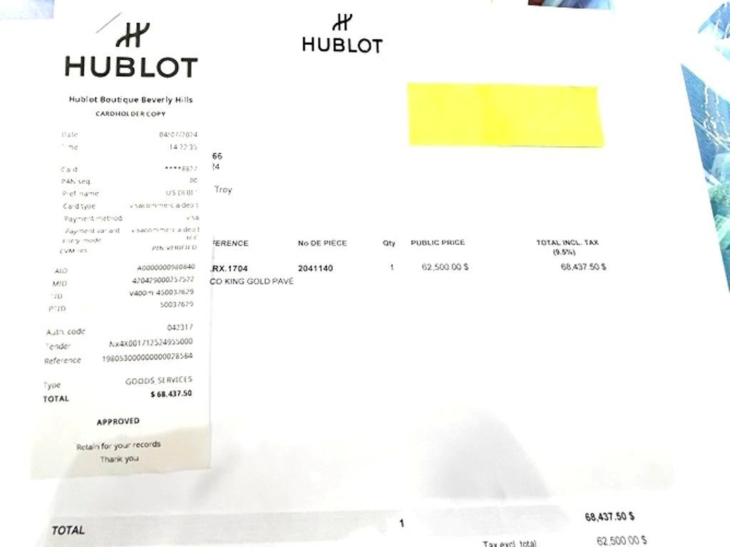 Hublot Big Bang Unico King Gold Pave in oro rosa 18K 44MM 421.OX.1180.RX.1704 B.B. in vendita 3
