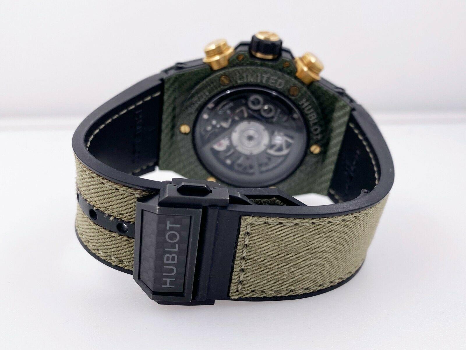 Stil Nummer:  411.YG.1198.NR.ITI16 

 

Modell: Big Bang Unico Chronograph

 

MATERIAL des Gehäuses: Kohlefaser und Texalium

 

Band: Gummi und Nylon

 

Lünette:  Kohlefaser und Texalium

 

Zifferblatt: Schwarz

 

Gesicht: Saphirglas 

