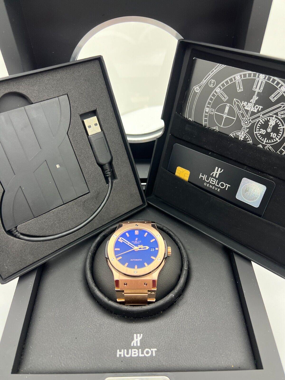 Hublot 511.OX.1180.OX Classic Fusion 18K Rose Gold Box Paper 45mm For Sale 3