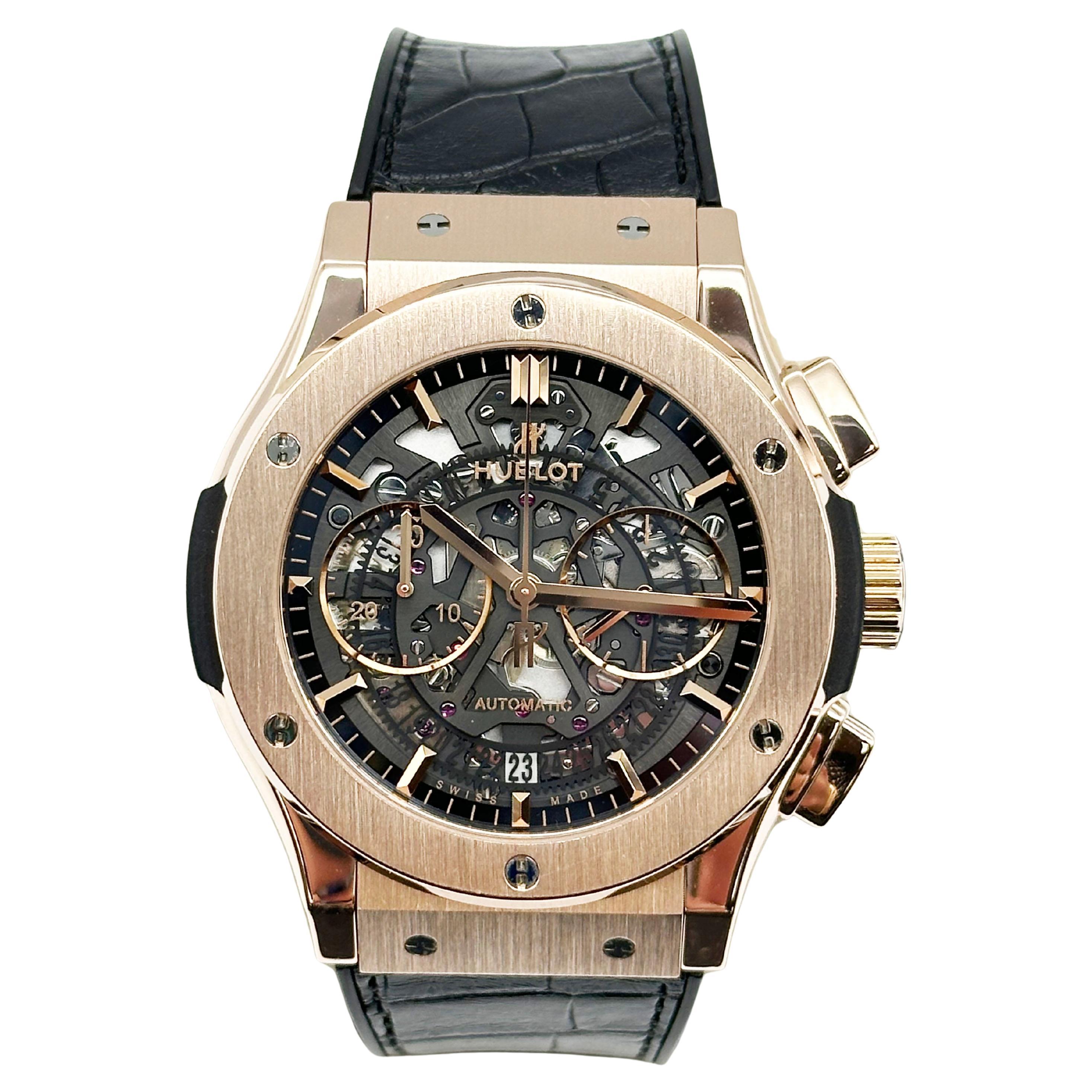 Hublot 525.OX.0180.LR Classic Fusion Aerofusion Chronograph 45mm 18K Rose Gold