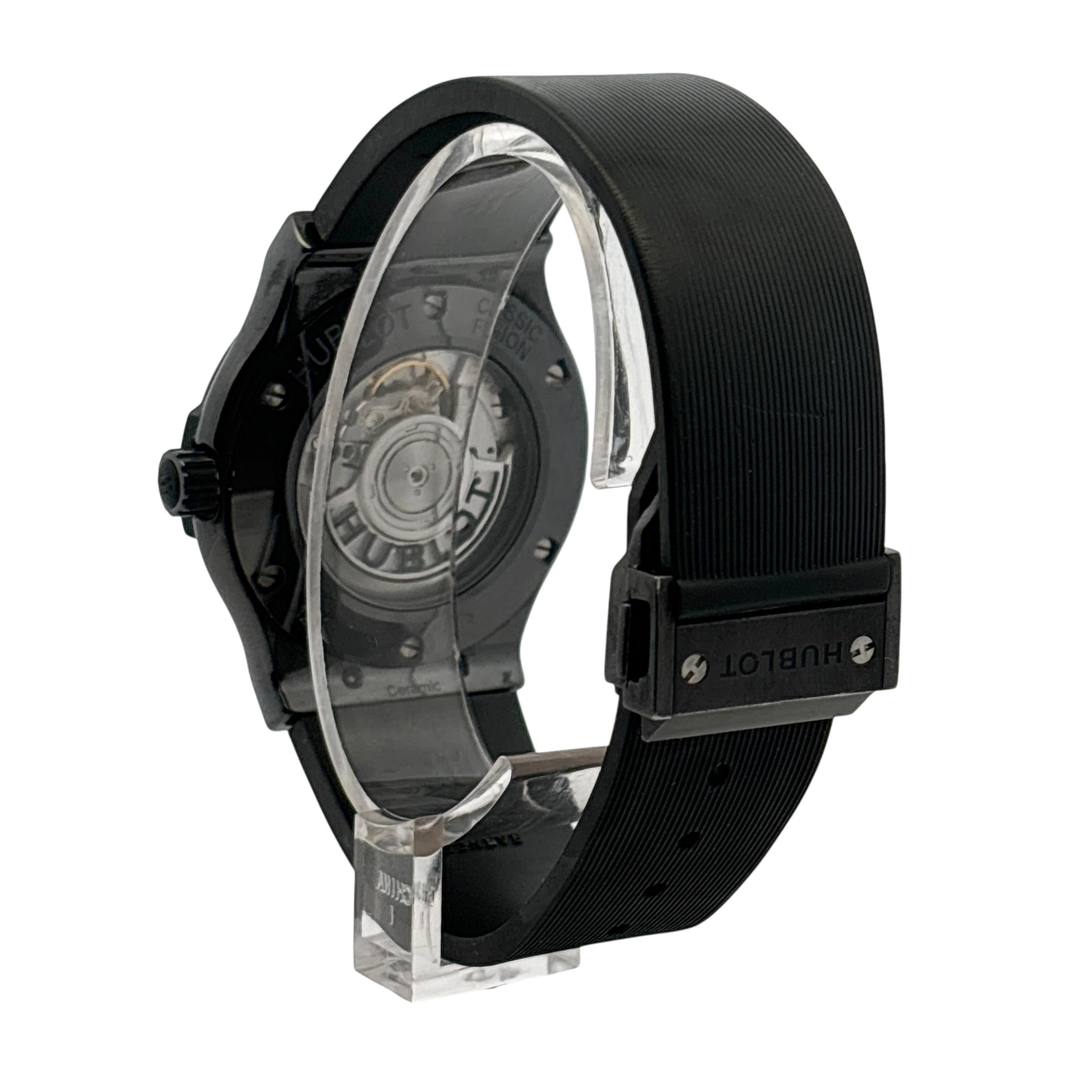 Hublot 565.CM.1771.RX Klassische Fusion Black Magic 38mm Schwarz Carbon Uhr im Angebot 2