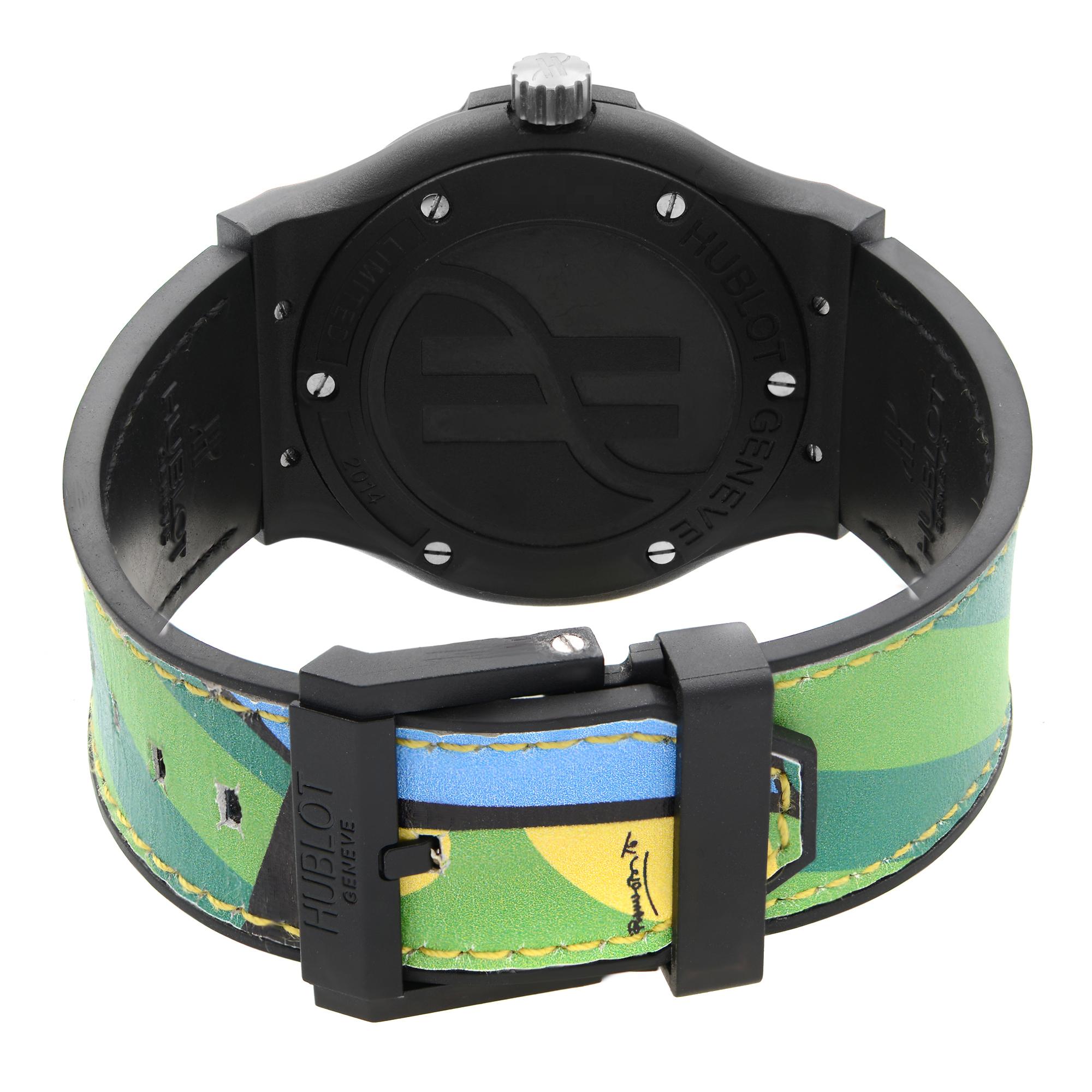 Hublot Atelier Fifa World Cup Brazil 2014 Montre à cadran noir 500.XI.1100.VR.FIF14 1